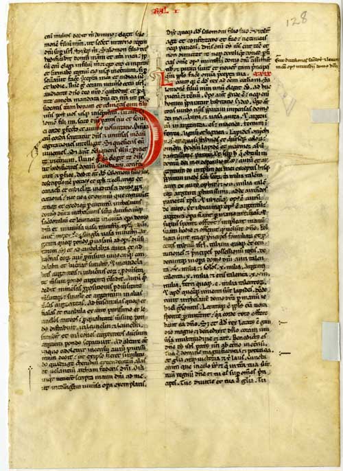 Leaf, Vulgate Bible