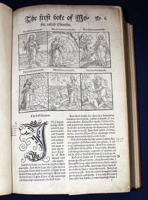 Leaf, front, Vulgate Bible