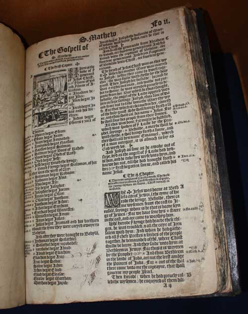 Leaf, front, Vulgate Bible