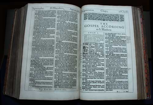 Beginning of New Testament, King James Bible