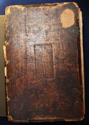 Stamped cover with Luther, Biblia, 1626