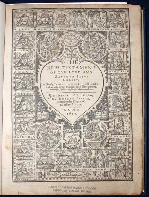Small King James Bible, 1612