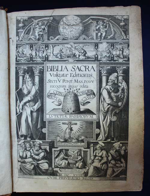 Leaf, front, Vulgate Bible